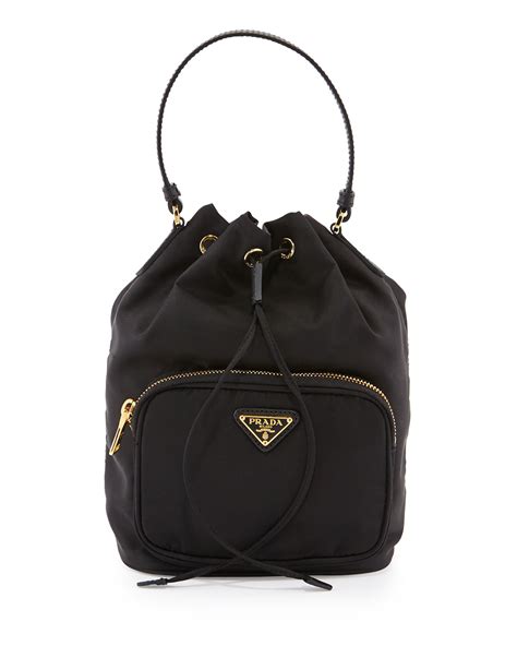 prada bucket crossbody tessuto saffiano mini baltico|prada mini shoulder bag.